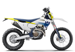 Husqvarna Enduro-Motorrad mit modernem Design und leistungsstarkem Motor, ideal für Offroad-Abenteuer.