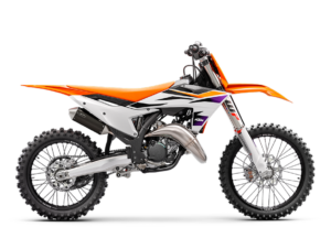 Motorrad der Marke KTM in orange-weißer Lackierung, ideal für Offroad-Abenteuer und im Angebot der GST-Berlin GmbH.