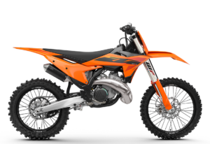 Motorrad der Marke KTM in auffälligem Orange, ideal für Offroad-Abenteuer und erhältlich bei GST-Berlin GmbH.