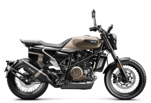 Husqvarna 701 Motorrad in modernem Design, ausgestellt von der GST-Berlin GmbH, einem Fachhändler für KTM, Husqvarna und GasGas.